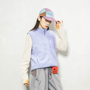 2025秋冬户外山系摇粒绒保暖抓绒衣背心运动轻量加绒内搭马甲男女