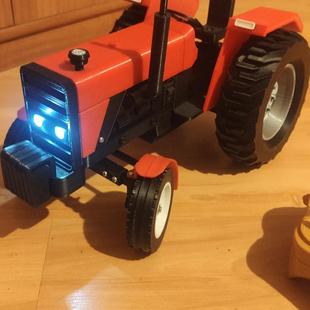 遥控拖拉机RC车犁地车农夫车松土机耕地车农具车比例油门转向