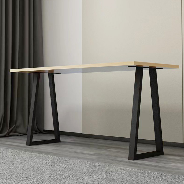 轻奢桌腿支架铁艺单边桌脚高脚