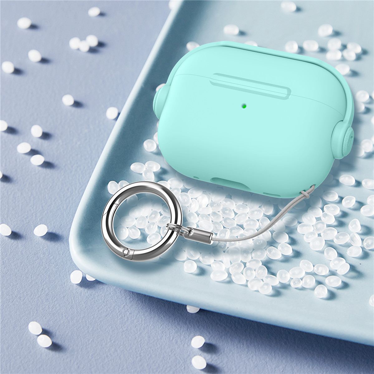 锁扣开关音乐小子适用苹果AirPods Pro3蓝牙耳机保护套Pro2苹果4代耳机壳AirPods 3代耳机壳简约支架