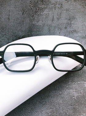 板材眼镜架 明星同款眼镜框 港风 小方框 日本手工眼镜架98202