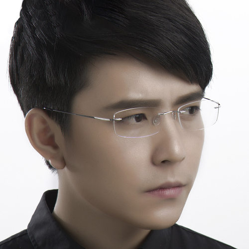 经典款超轻无框男女近视眼镜架