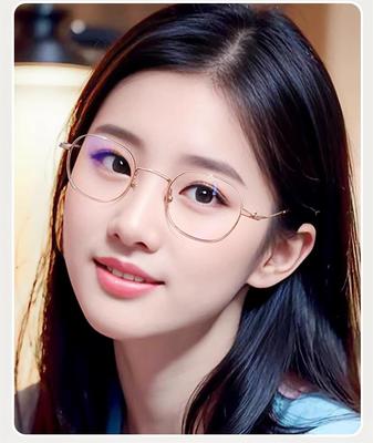 眼镜镜架限时促销圆框纯钛女