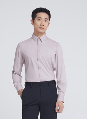 雅戈尔男士长袖衬衫莫代尔混纺柔软爽滑亲肤修身版微弹170564OJY