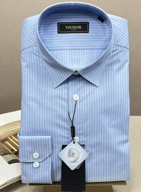 专柜1080雅戈尔男士商务正装含桑蚕丝修身长袖衬衫119720IBY正品