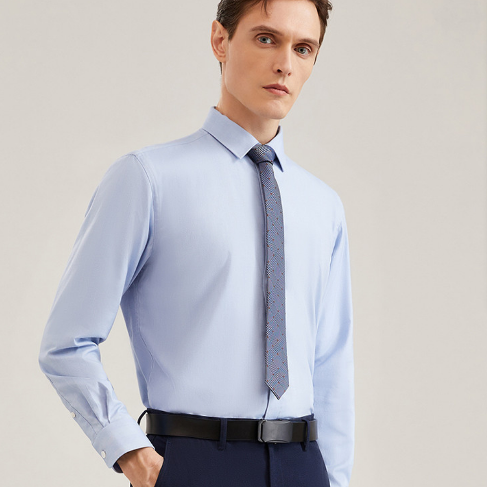 雅戈尔秋冬商务休闲保暖长袖衬衫