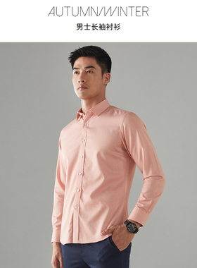 专柜正品雅戈尔全棉免烫商务休闲DP长袖衬衫YLDP100338UFY