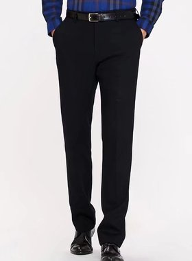 雅戈尔秋冬黑色西裤专柜680元标准版商务休闲无褶长裤35588AWA