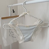 女中低腰舒适纯棉裆2025新款 无二工作室 女生蕾丝莫代尔内裤 性感