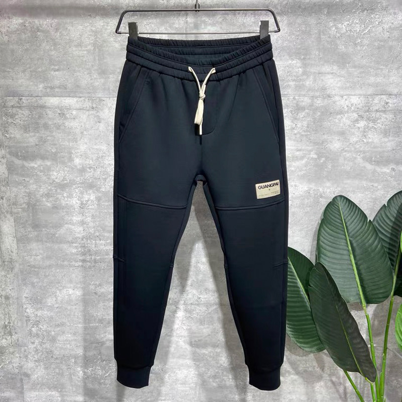 休闲裤男2025秋季新款潮牌小脚裤潮流运动卫裤修身弹力束脚哈伦裤