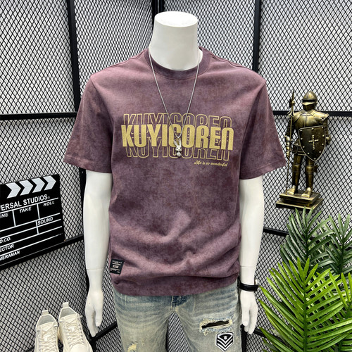 网红同款短袖男潮流百搭美式复古