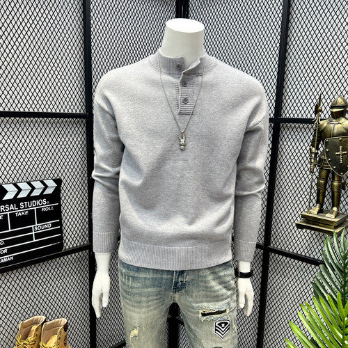 设计高级毛衣男潮流百搭美式复古