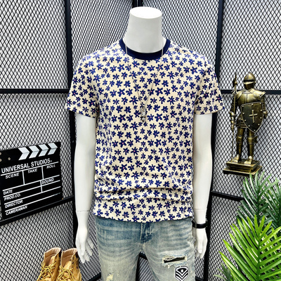 网红同款短袖T恤男潮流美式复古