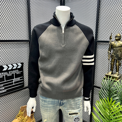 网红同款毛衣男潮流百搭美式复古