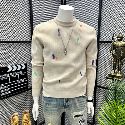 网红同款毛衣男潮流百搭美式复古