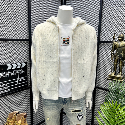 开衫毛衣外套男宽松美式复古帅气