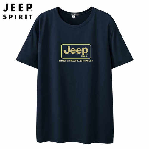 JEEP大码新款潮流纯棉休闲体恤衫
