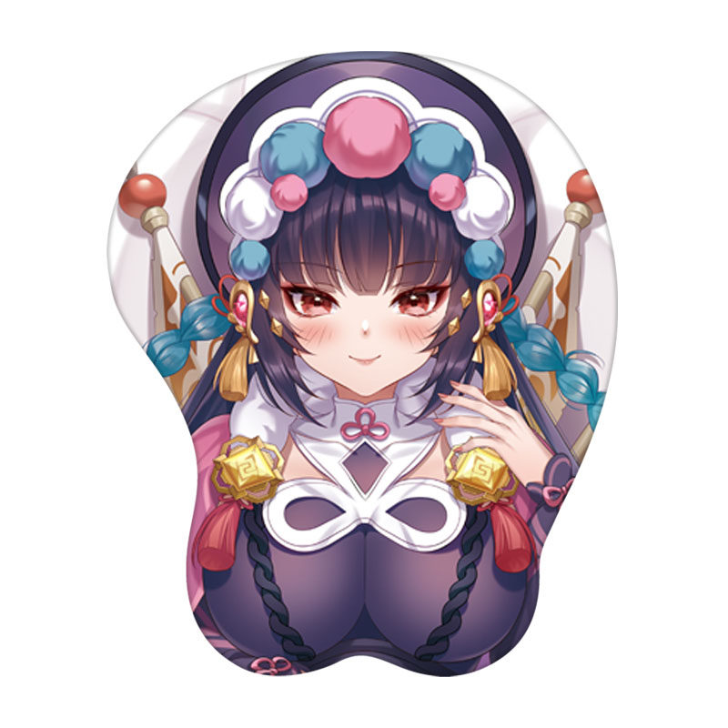 原神游戏云堇美女胸部3d立体护腕鼠标垫硅胶手腕垫滑鼠垫DIY定制