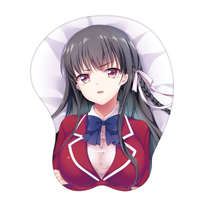 二次元动漫堀北铃音美女胸部3d立体护腕鼠标垫硅胶手腕垫胶垫定制
