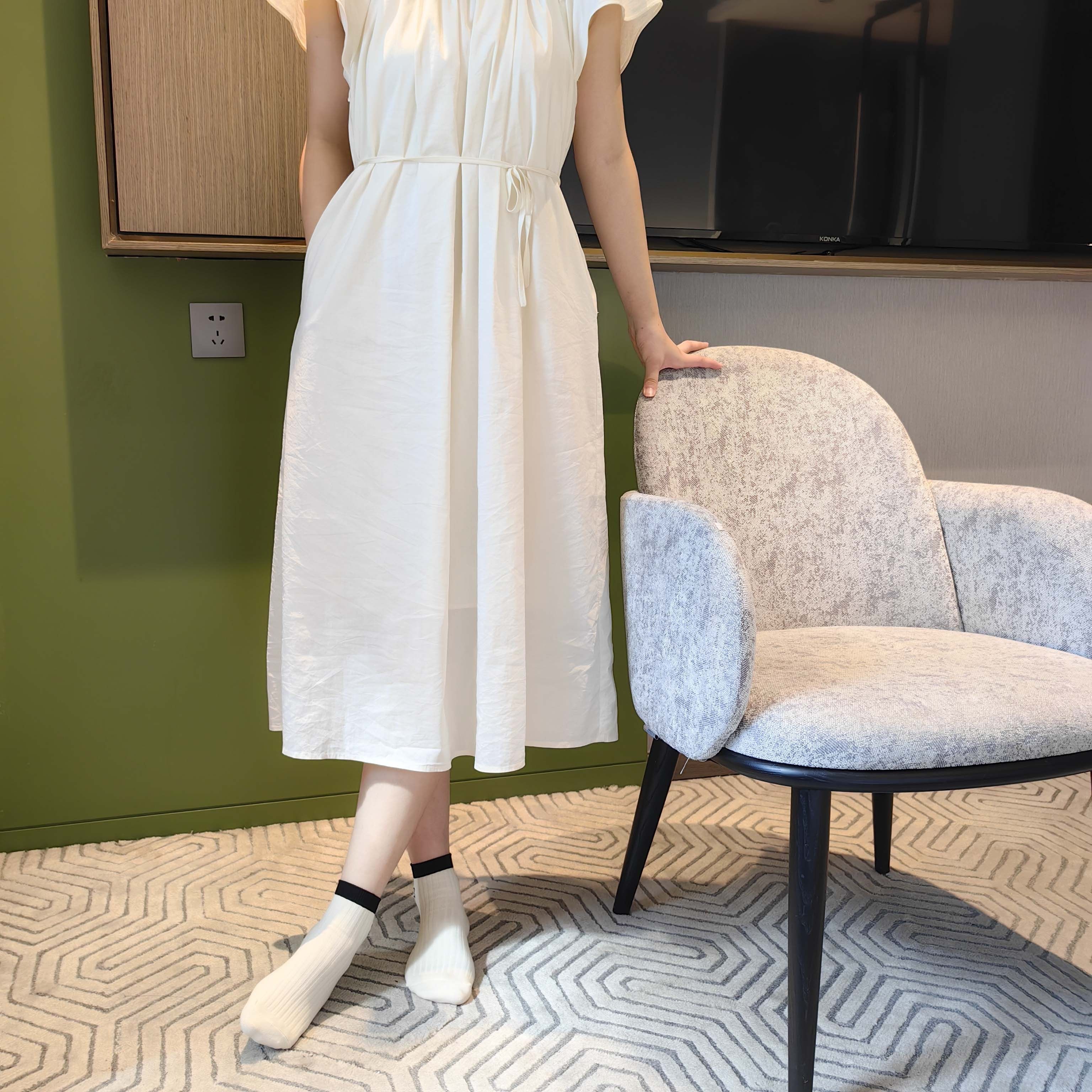 东方棉道5双精疏棉手工缝头女袜