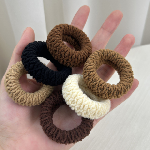 2025新款 加粗高弹力耐用头绳橡皮筋发圈扎头发绳头饰女生皮套发饰