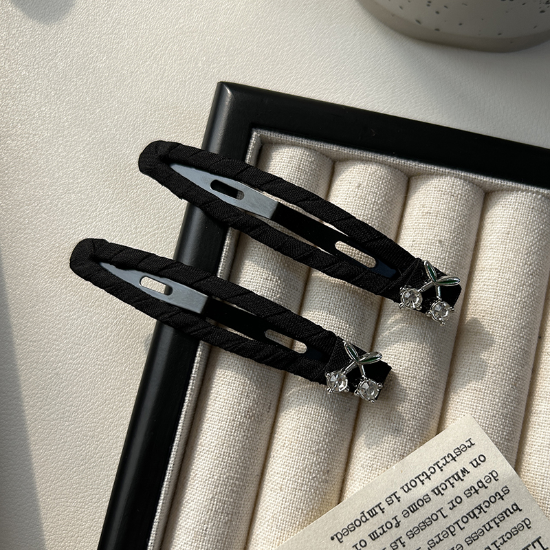 诗情画意水钻一字夹刘海夹