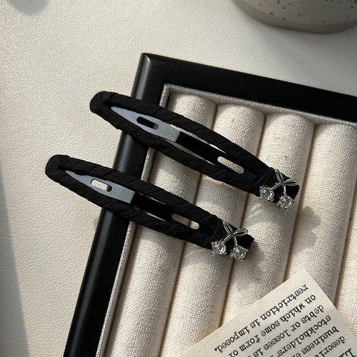 诗情画意水钻一字夹刘海夹