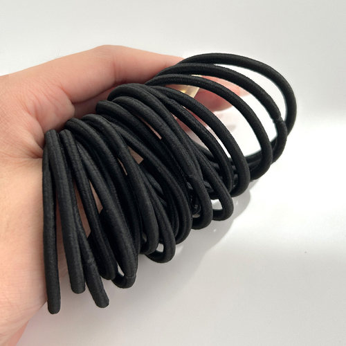 超简单的黑色皮筋细款