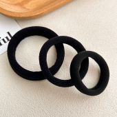 无缝高弹力耐用头绳小橡皮筋发圈女扎头发绳头饰简约气质扎高马尾