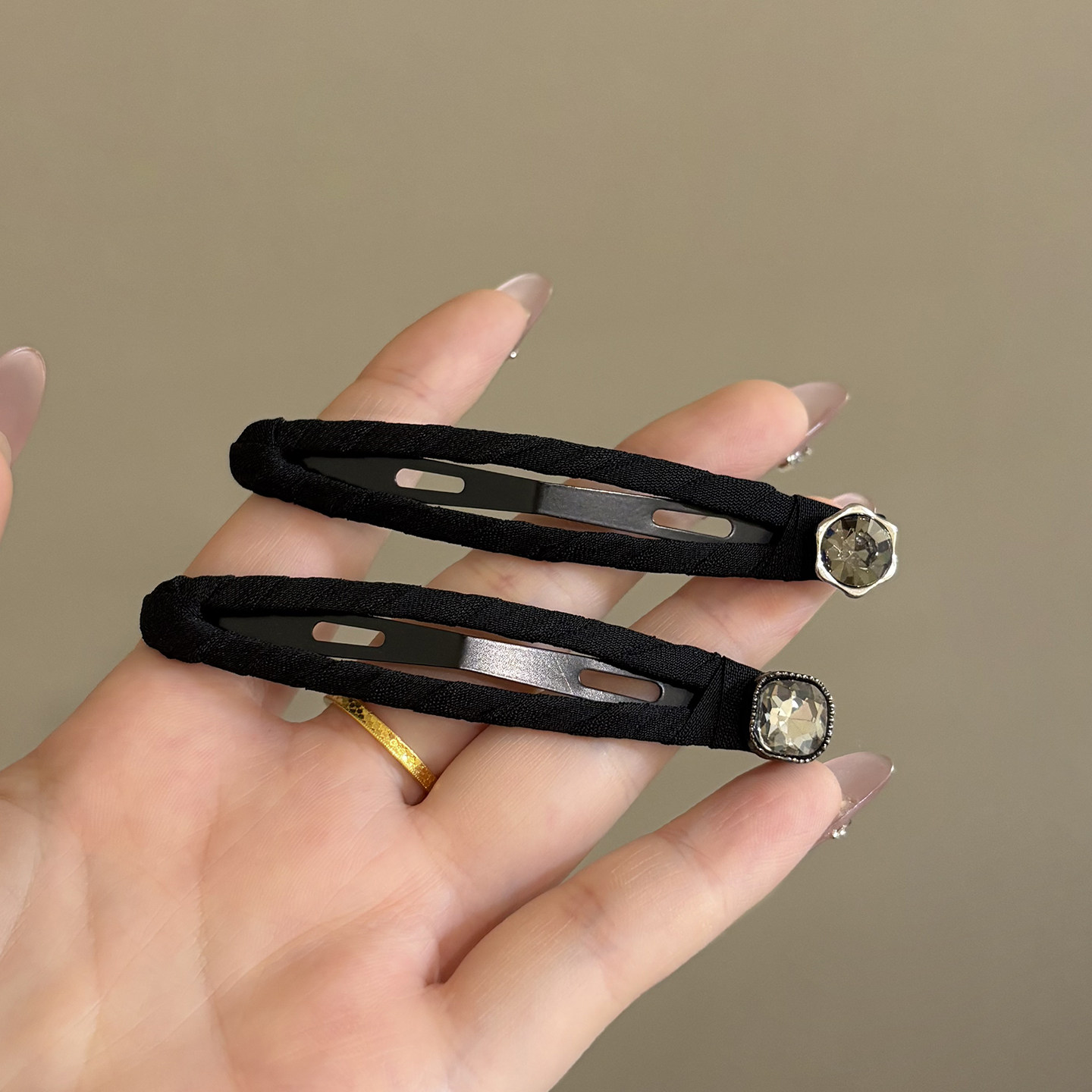 诗情画意单颗水钻BB夹