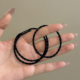 黑色简约运动头绳小橡皮筋绑发圈女扎头发绳头饰胶圈皮套头圈成人