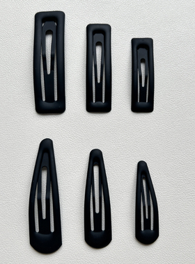 黑色钢夹碎发前额刘海一字侧边夹发夹子头饰头发卡子女bb夹高级感