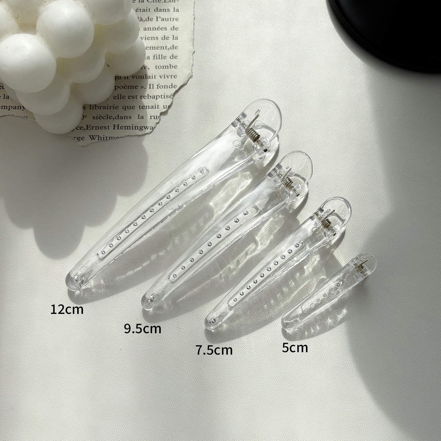 诗情画意透明简约鸭嘴夹