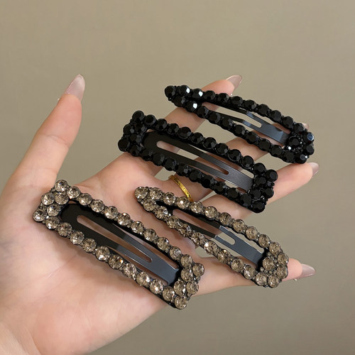 诗情画意镂空水钻BB夹