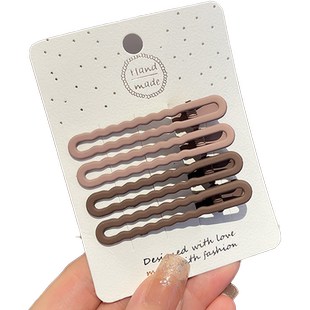 鸭嘴前额刘海一字侧边夹发夹子头饰品头发卡子女网红2025新款秋冬