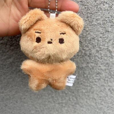 Theboyz动物体李贤在属性娃娃棕色熊可爱卡通钥匙扣学生书包挂件
