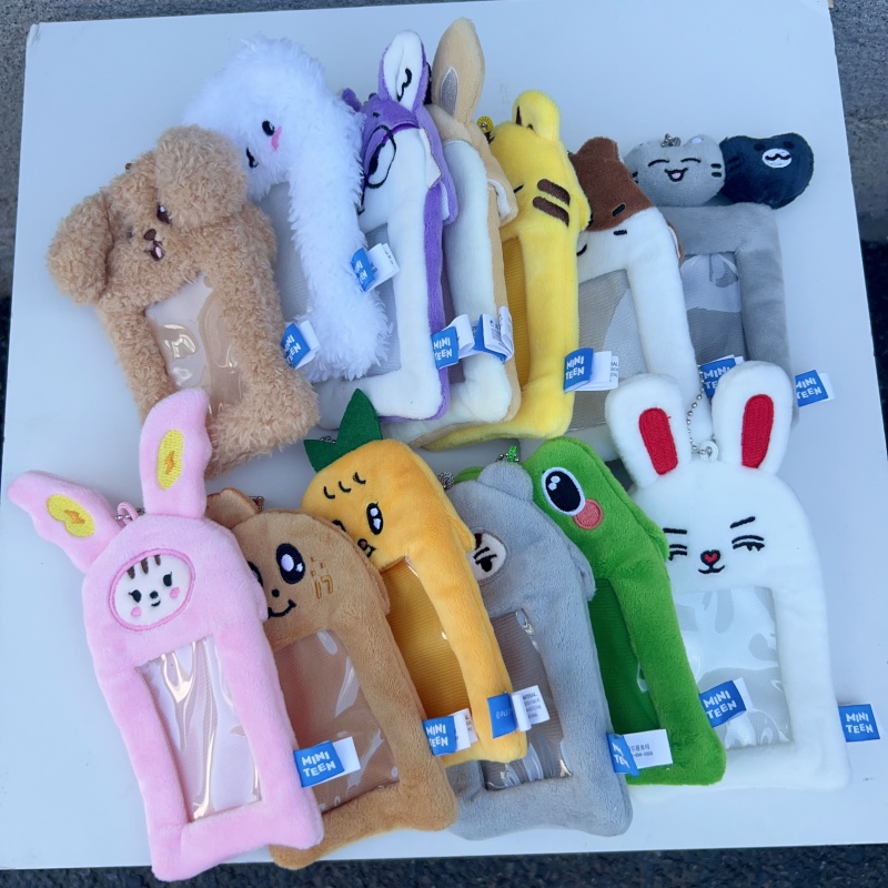 小十七SEVENTEEN miniteen钥匙扣动物卡套毛绒卡套追星小卡保护套