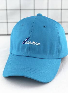 青春有你2虞书欣许佳琪同款帽子女we11done字母蓝色宋茜GD棒球帽