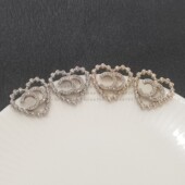 DINRO25春夏新款 镂空爱心满钻耳钉女高级轻奢气质耳环耳饰925银针