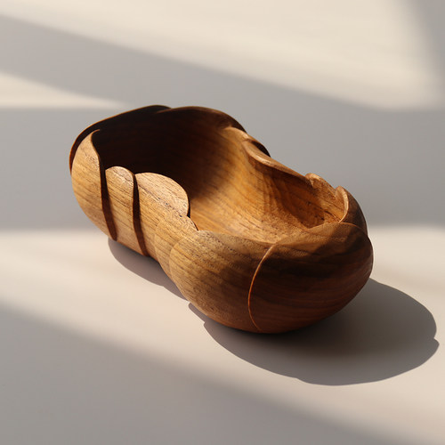 明院木器柚木手工雕刻碗