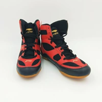 Подлинная бесплатная доставка Li Ning Wrestling Shoe Adcg002-1 Профессиональная борьба обувь