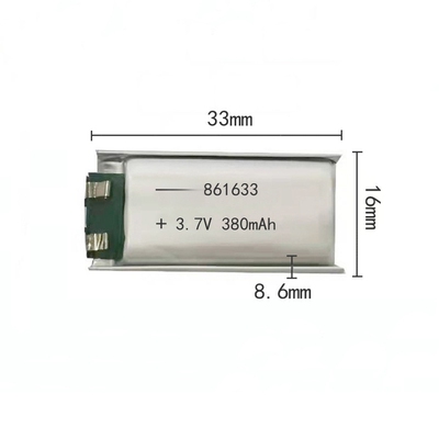 861633 聚合物锂电池 3.7V380mAh 10c高倍率纯钴雾化杆锂电芯电池
