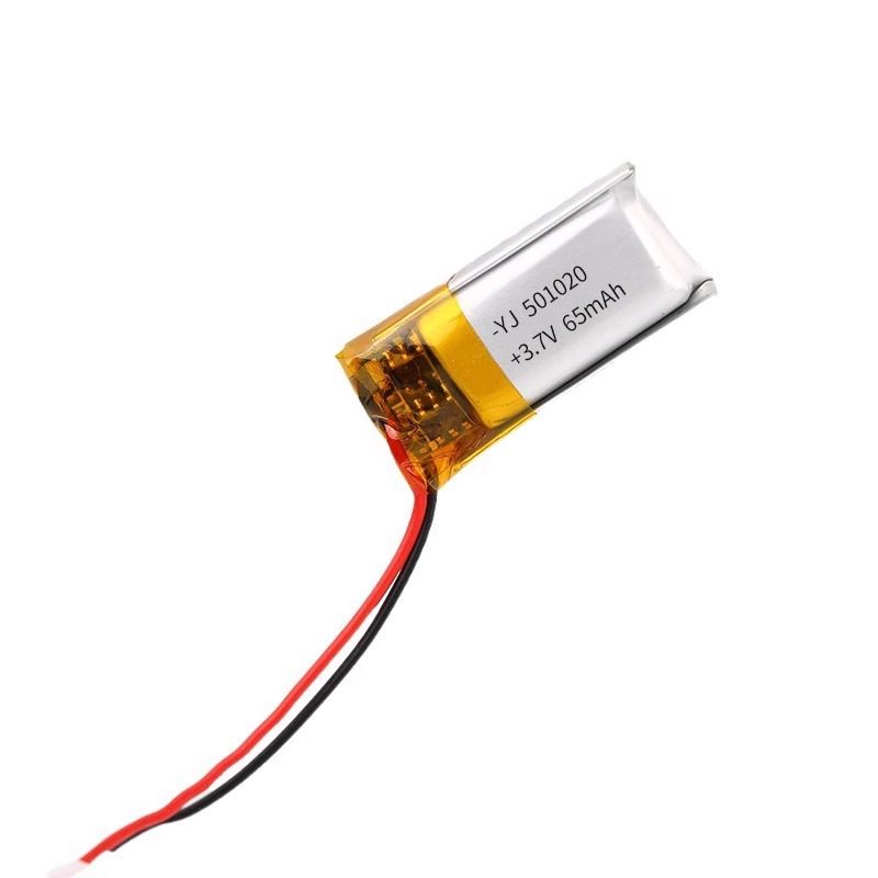 501020聚合物锂电池无人机按摩仪学习机 65mAh数码锂电池