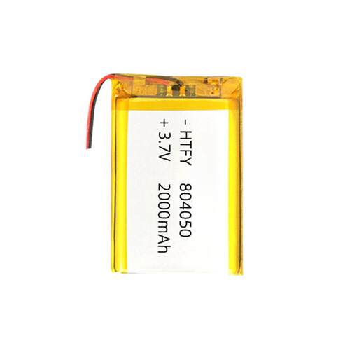 804050聚合物锂电池2000mAh3.7V发热手套空气净化器led灯可充电