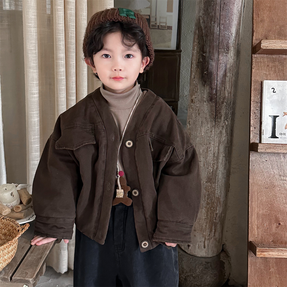 暮晨家新款冬装2024男童加厚做旧工装夹克中小童宽松保暖棉服外套,童装/婴儿装/亲子装,普通外套,淘宝优惠券,粉丝福利购,淘宝优惠卷