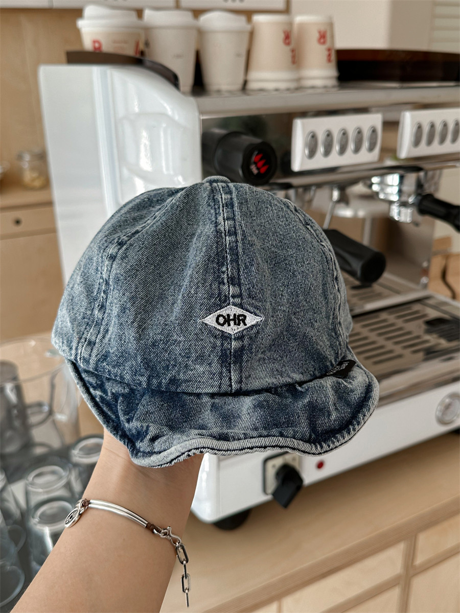 暮晨家新款春秋2025男童做旧牛仔棒球帽儿童洋气百搭遮阳帽鸭舌帽