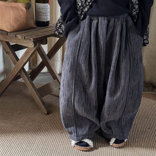 长裤灯芯绒童裤哈伦裤印花加绒