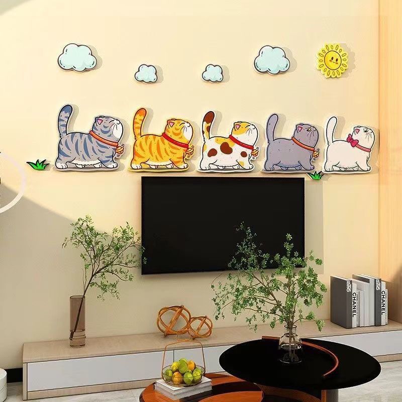 儿童卧室墙贴宠物店墙面装饰