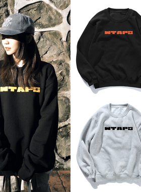 余文乐同款WTAPS IDENTITY隐藏款字母休闲套头卫衣男加绒宽松外套