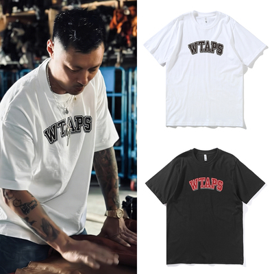 西山彻日系潮牌余文乐同款WTAPS隐藏款字母印花T恤高街无性别短袖